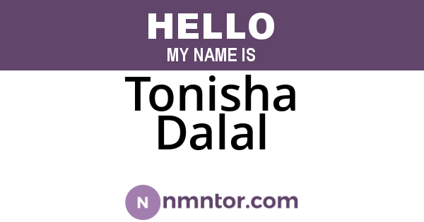 Tonisha Dalal