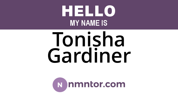 Tonisha Gardiner