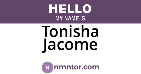 Tonisha Jacome