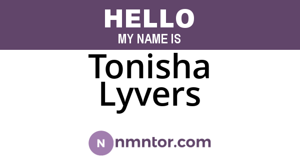 Tonisha Lyvers