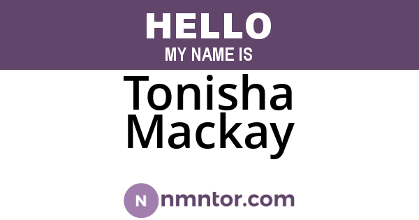 Tonisha Mackay