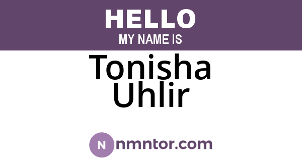 Tonisha Uhlir