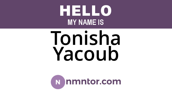 Tonisha Yacoub