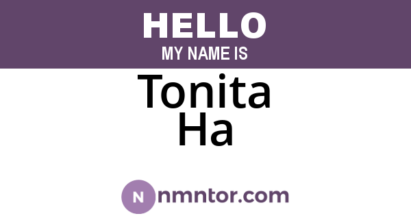 Tonita Ha