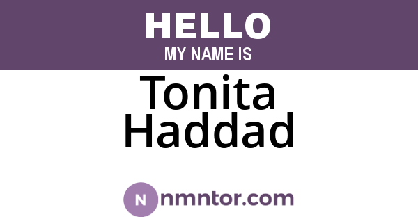 Tonita Haddad