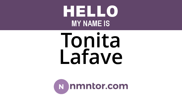 Tonita Lafave