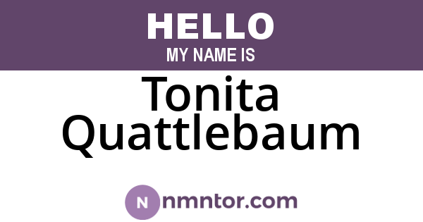 Tonita Quattlebaum