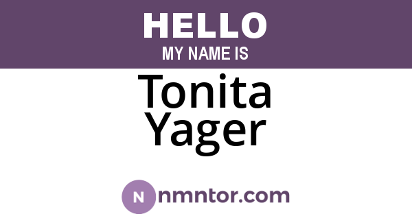 Tonita Yager