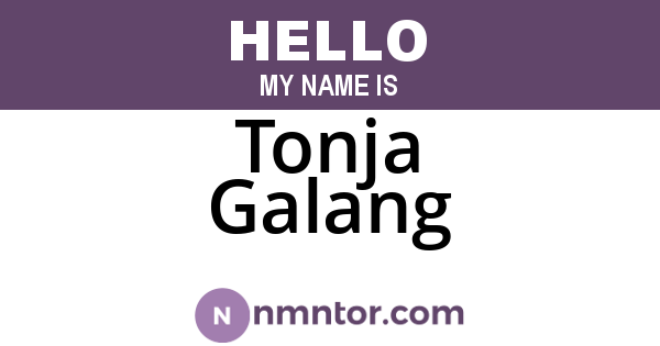 Tonja Galang