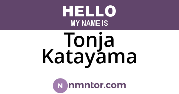 Tonja Katayama