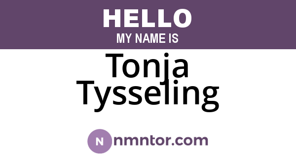 Tonja Tysseling