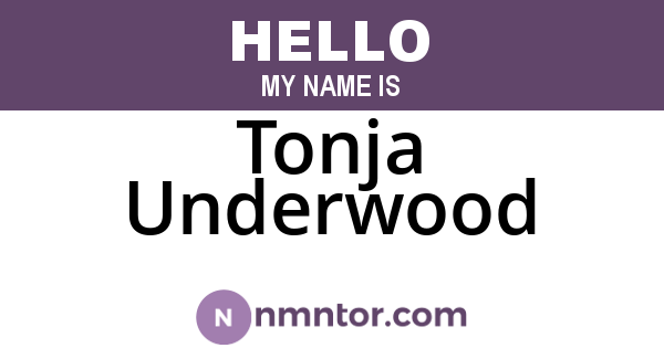 Tonja Underwood