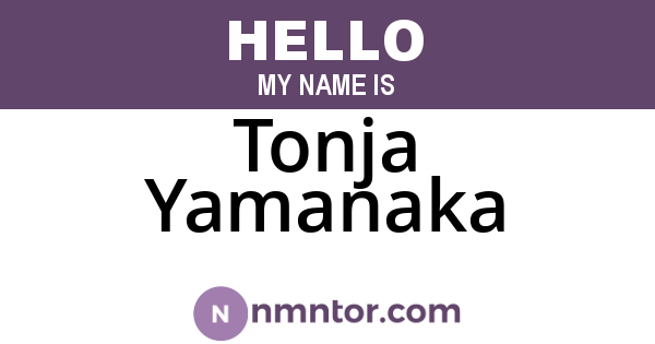 Tonja Yamanaka
