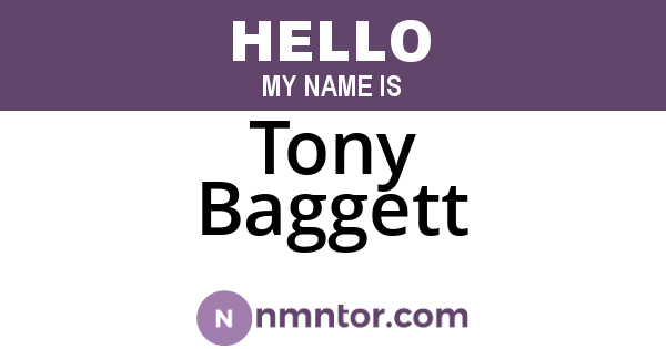 Tony Baggett