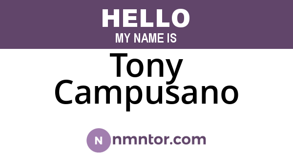 Tony Campusano