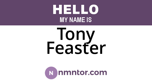 Tony Feaster