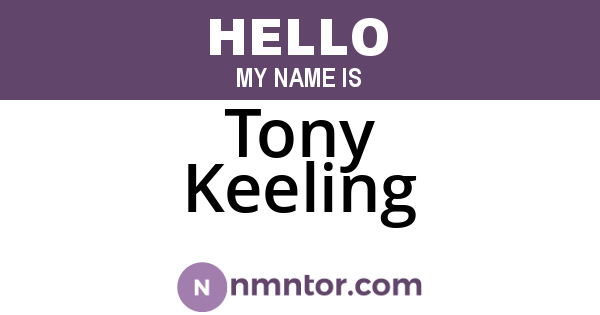 Tony Keeling
