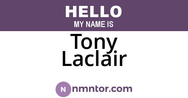 Tony Laclair