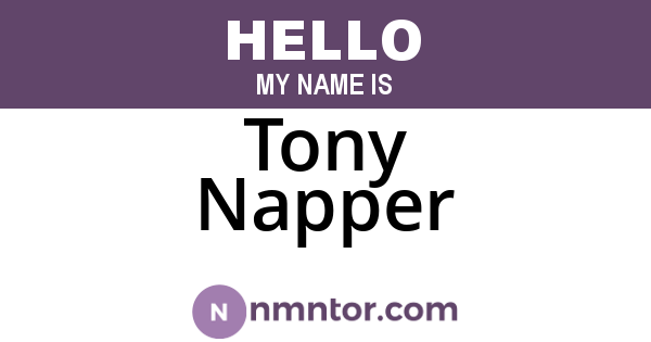 Tony Napper