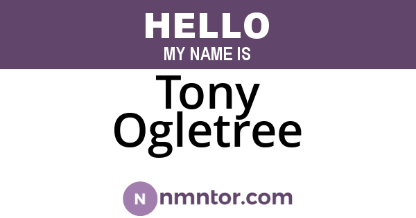Tony Ogletree