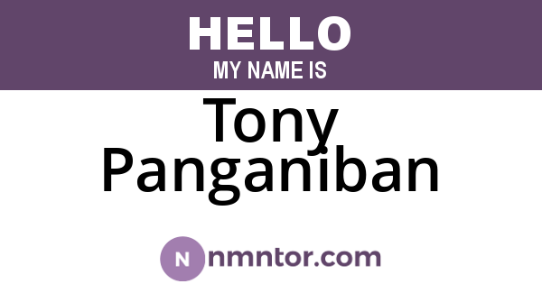 Tony Panganiban