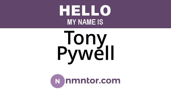 Tony Pywell