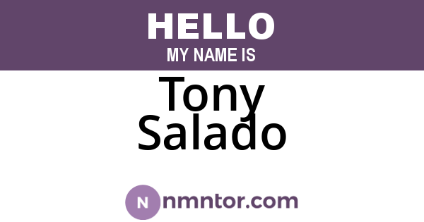 Tony Salado