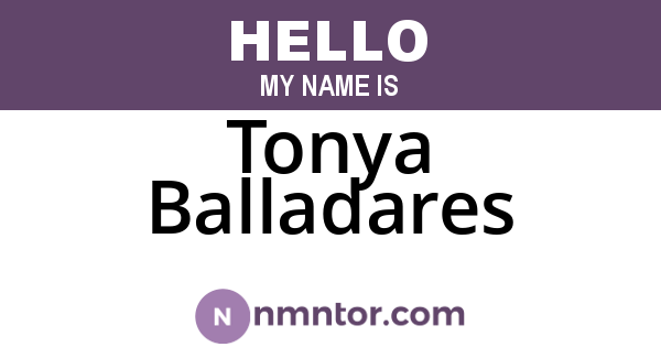 Tonya Balladares