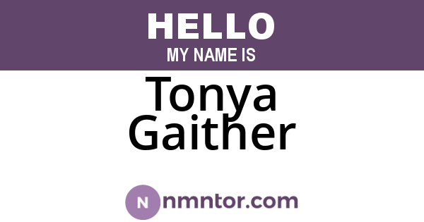 Tonya Gaither