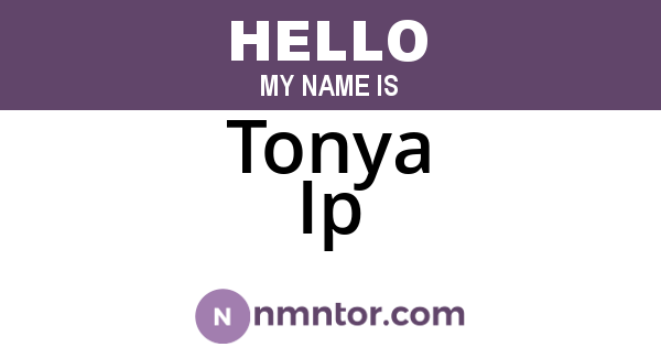Tonya Ip