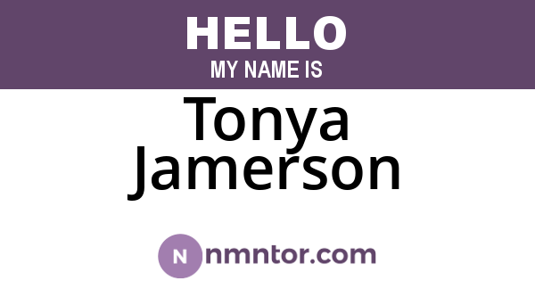 Tonya Jamerson