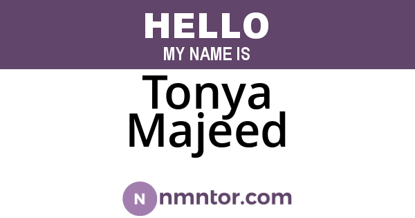 Tonya Majeed