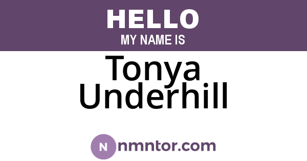Tonya Underhill