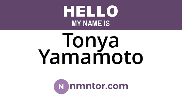 Tonya Yamamoto