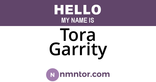 Tora Garrity