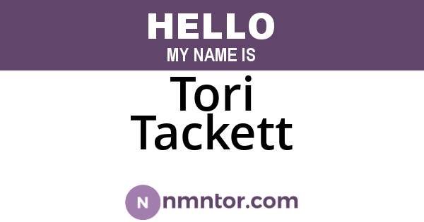 Tori Tackett