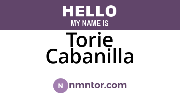 Torie Cabanilla