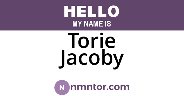 Torie Jacoby