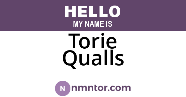 Torie Qualls