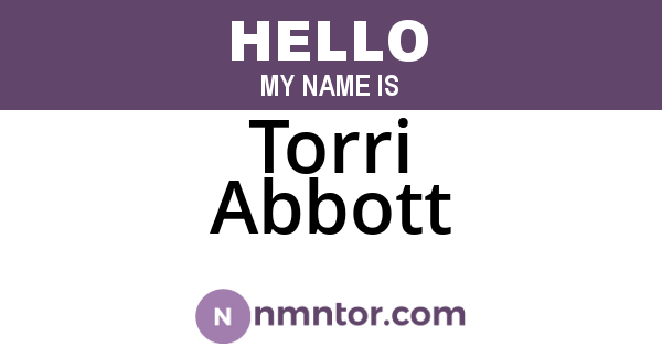 Torri Abbott