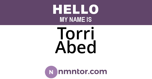 Torri Abed
