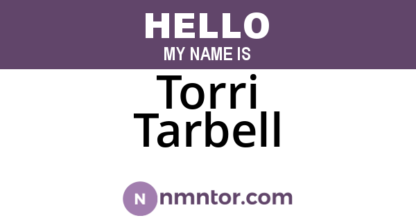 Torri Tarbell