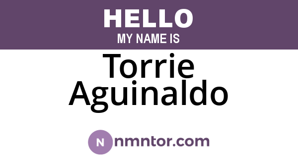 Torrie Aguinaldo