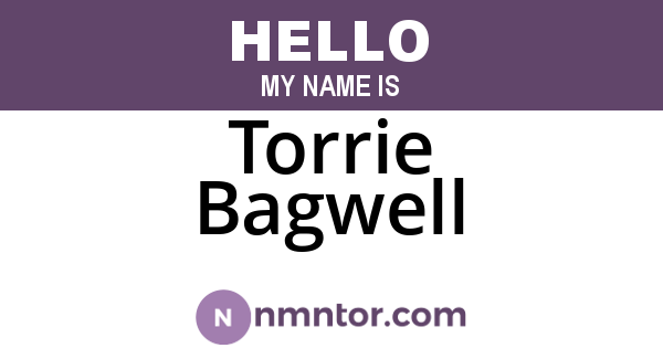 Torrie Bagwell