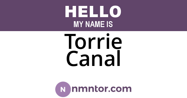 Torrie Canal