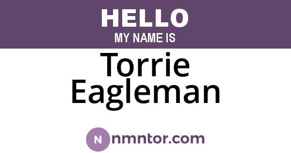 Torrie Eagleman