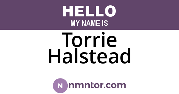 Torrie Halstead