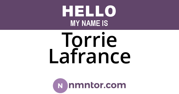 Torrie Lafrance