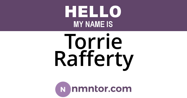 Torrie Rafferty