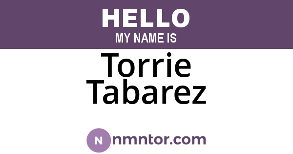 Torrie Tabarez